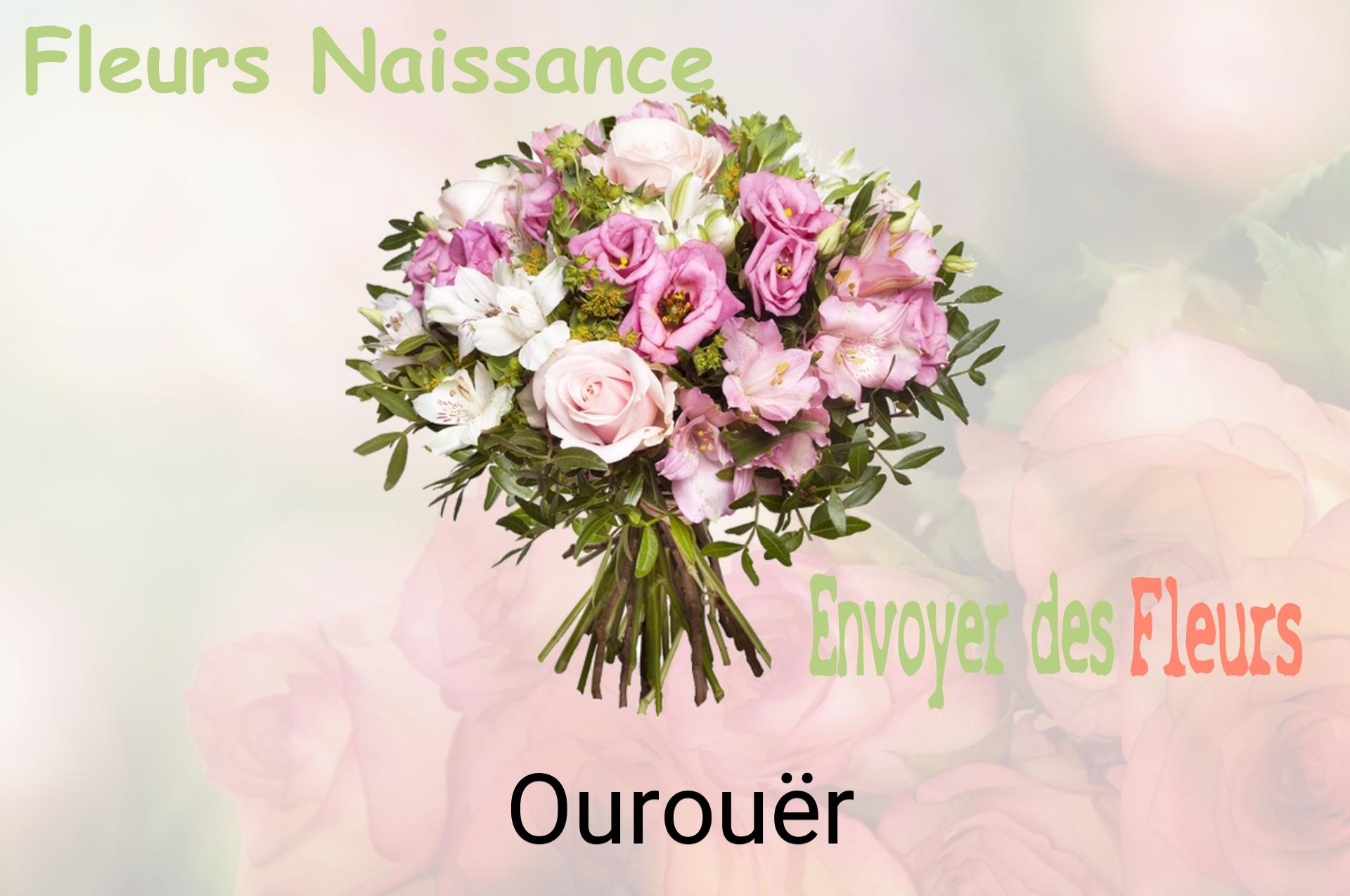Bouquet de fleurs de naissance livré à Ourouër